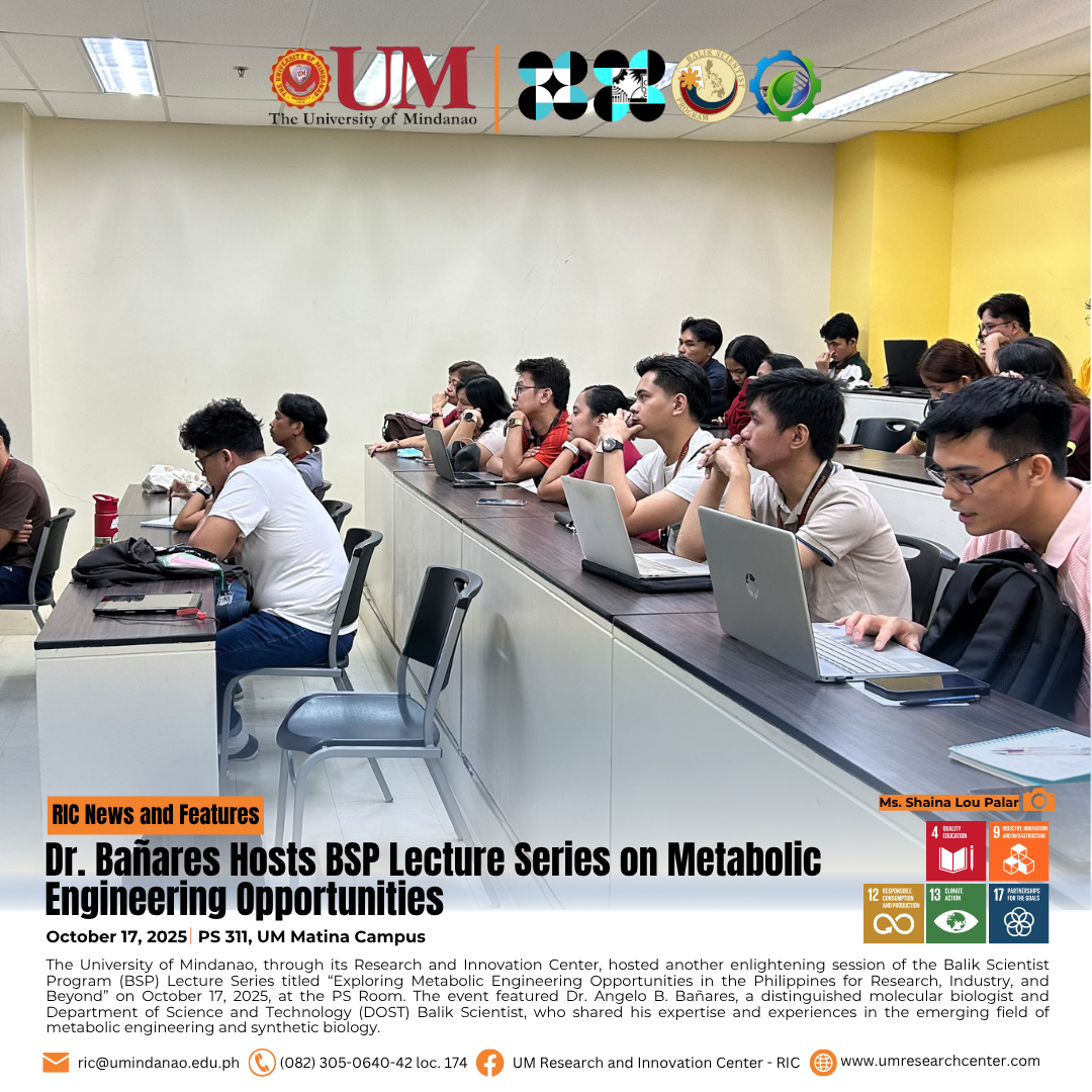 Dr. Bañares Hosts BSP Lecture Series on Metabolic Engineering Opportunities
